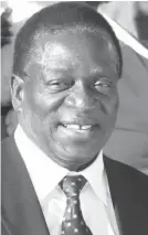  ??  ?? President Mnangagwa