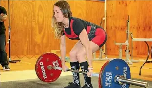  ??  ?? Jade Isbister will represent New Zealand in powerlifti­ng for the second time in September.