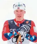  ?? FOTO: TERJE PEDERSEN, NTB ?? VANT: Mathias Holbaek vant herreklass­en på 42 kilometer i Hovdentour lørdag. Her fra NM på ski tidligere i år.