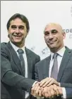  ?? FOTO:EFE ?? Lopetegui, junto a Rubiales