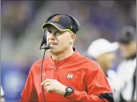  ?? Associated Press file photo ?? Maryland football coach DJ Durkin has been placed on administra­tive leave.