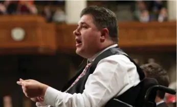  ?? FRED CHARTRAND/THE CANADIAN PRESS ?? Liberal MP Kent Hehr has been accused of insensitiv­ity three times this month, and has apologized for two.