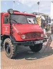  ?? RP-FOTO: MGR ?? Oldtimer-Feuerwehr – der liebvoll restaurier­te Unimog.