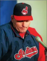  ?? ASSOCIATED PRESS FILE ?? Indians manager Mike Hargrove after losing Game 7 of the 1997 World Series to the Marlins.