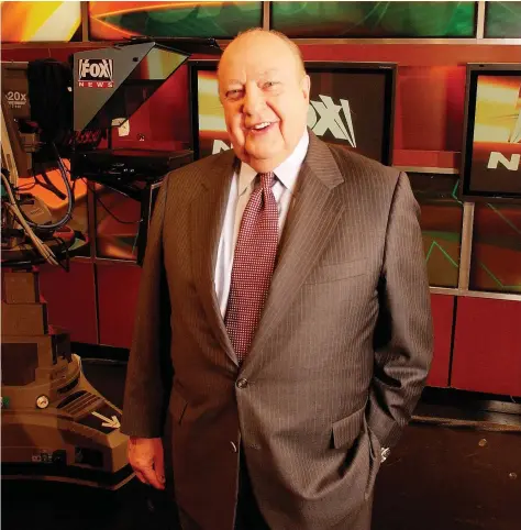  ?? JIM COOPER/THE ASSOCIATED PRESS ?? A new documentar­y follows the rise and fall of the late Roger Ailes, who changed TV as the head of Fox News Channel.