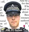  ??  ?? JOB: PC Outten