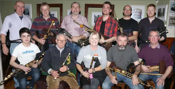  ??  ?? Back: Ned Wall, Brendan Wickham, Padraig Sinnott, Michael Martin, Hamish Stuart and Éanna Harrington. Front: Oisin Ó Feinneadha, Seamus Mac Mathúna, Catherine Roche, Ger Brennan and John Morrissey