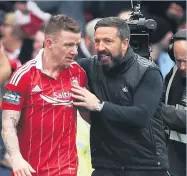  ??  ?? CLASH Derek Mcinnes’s Dons travel to Ibrox tonight