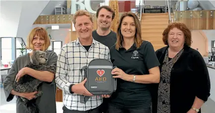  ??  ?? Wellington Boys’ and Girls’ Institute was one of three organisati­ons awarded an AED last month, as part of the national Become A Heart Saver campaign.