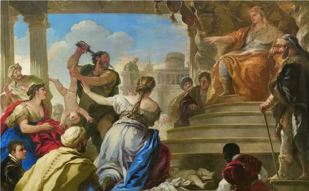  ??  ?? «El juicio de Salomón», un óleo de Luca Giordano que conserva el Museo del Prado, que alude a la sabiduría del monarca