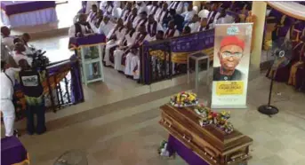  ??  ?? Late Chief Bob Ogbuagu's final journey