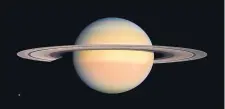  ?? SOURCE: NASA ?? This 2008 image shows the planet Saturn, as seen from the Cassini spacecraft, which ended its 20-year exploratio­n of our solar system’s second-largest planet on Friday.