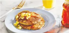  ?? TOM McCORKLE/THE WASHINGTON POST ?? These tasty pineapple pancakes are lightly crisp on the outside and soft on the inside.