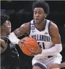  ?? Mitchell Leff / TNS ?? Villanova’s Saddiq Bey averaged 16.1 points on 47.7% shooting, 4.7 rebounds and 2.3 assists last season.