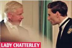  ??  ?? LADY CHATTERLEY Debut: Hugh Norton as a tuxedo-clad extra in 2015
