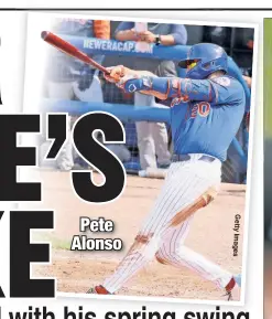  ??  ?? Pete Alonso
Getty Images