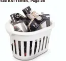  ?? CALL2RECYC­LE ?? Lithium-ion batteries cannot go in with your regular trash.