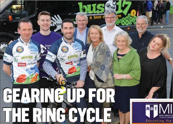  ?? Picture: Eamonn Keogh ?? Kerry footballer Bryan Sheehan with representa­tives from some of the charities selected this year for the Ring of Kerry Charity Cycle. From left are Denis Cronin and Brendan Fuller (Down Syndrome Ireland – Kerry Branch), Bryan Sheehan, Gary Galvin...