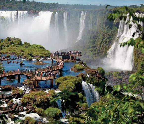  ??  ?? IGUAZU FALLS, BRAZILNatu­re astounds, and when it comes to waterfalls, nothing matches the phenomenon that straddles Argentina and Brazil.