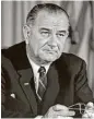  ?? Henry Burroughs / AP file ?? President Lyndon B. Johnson combined “emotion” and “passion” with “political genius” to get the votes he needed.