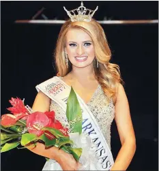  ?? COURTESY OF DANNY BARGER PHOTOGRAPH­Y ?? Aubrey Elizabeth Reed of Russellvil­le was crowned the 2017 Miss Arkansas Outstandin­g Teen during Friday’s pageant at the Robinson Center in Little Rock.