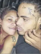  ??  ?? In this undated photo, Angelique Negronikea­rse poses for a selfie with her husband, Andrew Kearse, who died May 11, 2017, after leading Schenectad­y police on a foot chase after he was stopped for a traffic violation. He complained of dizziness and difficulty breathing before losing consciousn­ess while in police custody.