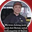  ??  ?? Mirwan datang jauhjauh dari Batam untuk berkompeti­si di Sentul.