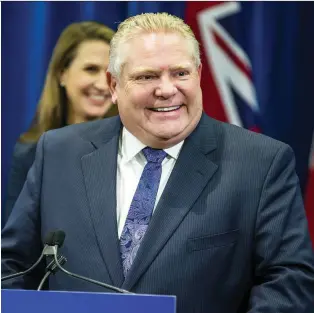  ?? ERNEST DOROSZUK ?? Ontario Premier Doug Ford’s stingy behaviour toward Franco-Ontarians has made him a cause célèbre in Quebec — and no, that doesn’t make him a celebrity, Josh Freed writes.