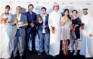  ?? Supplied photo ?? Winners of Tropfest Arabia. —