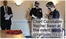  ?? DERBYSHIRE POLICE ?? Chief Constable Rachel Swan at the event