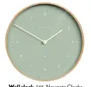  ??  ?? Wall clock, £65, Newgate Clocks