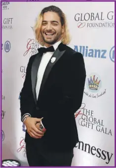  ??  ?? Maluma la noche del pasado miércoles en el evento benéfico “The Global Gift Gala” en Medellín, Colombia