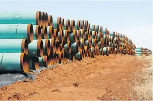  ?? — THE ASSOCIATED PRESS FILES ?? Keystone XL pipeline has been targeted by Russian misinforma­tion campaigns, says a U.S. committee report.