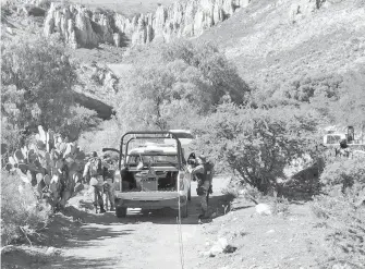  ?? /EL SOL DE ZACATECAS ?? El cadáver fue hallado a la altura de la pila de agua