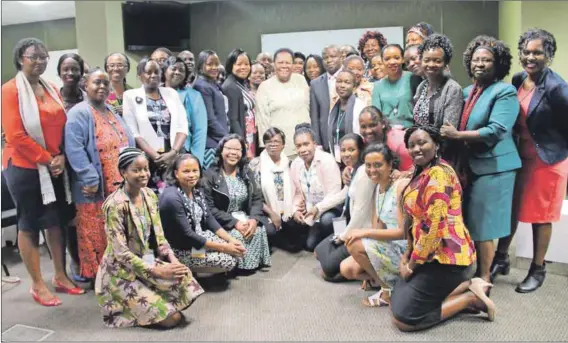  ??  ?? The crème de la crème of Africa women scientists met Minister Pandor to share their ground-breaking research on the continent. Photo: Supplied