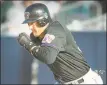  ?? Hearst Connecticu­t Media file photo ?? Jose Canseco crushed a pitch so high and deep over the left field wall during a visit to Bridgeport’s Ballpark at Harbor Yard in 2001, it cascaded off a still-under-constructi­on Webster Bank Arena.