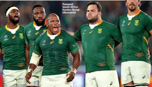  ??  ?? Pumped: South Africa hooker Bongi Mbonambi