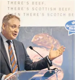  ?? Picture: Craig Stephen. ?? Rural Affairs Secretary Richard Lochhead pledged to give regular updates on SAF payments and to look at all the flexibilit­ies available.