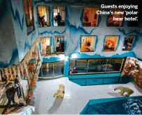  ?? wildlifele­tters@immediate.co.uk ?? Guests enjoying China’s new ‘polar bear hotel’.