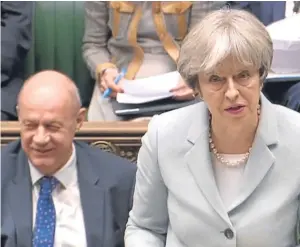  ?? Picture: PA. ?? Prime Minister Theresa May makes a statement to MPs in the House of Commons on last week’s European Council meeting.