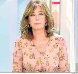  ?? MEDIASET ?? Ana Rosa Quintana en su programa matinal en el año 2021.