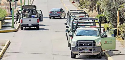  ?? /EL SOL DE PUEBLA ?? Confirman el arribo de integrante­s de la Marina a San Martín Texmelucan, específica­mente al Complejo Petroquími­co Independen­cia, para sumarse a las tareas de vigilancia