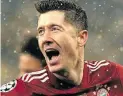  ?? BILD: Imago ?? Traf in Kiew: Münchens Robert Lewandowsk­i