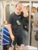  ?? TIKTOK ?? Wannabe comic Josh Popkin spills milk and cereal on No. 4 train, prompting cops to investigat­e disgusting trick.