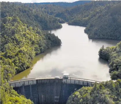  ?? Photo / PhibbsVisu­als ?? Auckland’s dams were 55.8 per cent full yesterday when normally they would be 79.8 per cent full.