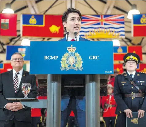  ?? BRANDON HARDER ?? Prime Minister Justin Trudeau says Brenda Lucki has the right skills to restore the RCMP to the full position of trust.