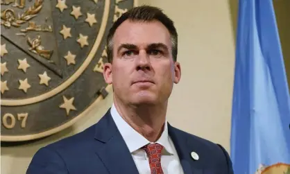  ??  ?? Kevin Stitt in Oklahoma City on 11 February. He signed HB1674 on Wednesday. Photograph: Sue Ogrocki/AP
