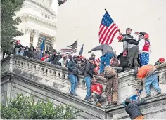  ?? ?? Protesters stormed the Capitol Building after then President Donald Trump lost the US election to Joe Biden last year.