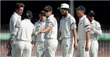  ?? GETTY IMAGES ?? Tim Southee snares the wicket of Misbah-ul-Haq in Sharjah in 2014, but there was barely a ripple of celebratio­n among the New Zealand team.