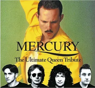  ?? ?? ●●Mercury are due to perform at St Mary’s Chambers in Rawtenstal­l on Friday, June 16